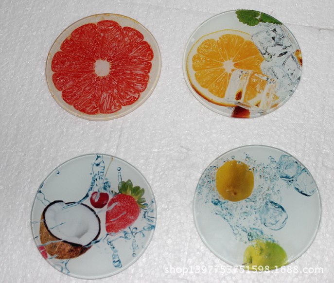 创意圆形玻璃杯垫 从婚庆佳礼到家居点睛的多面手