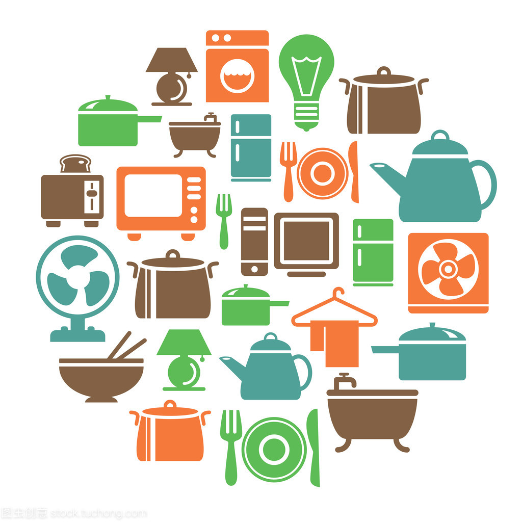 圆形图标在家居五金工具中的设计美学与实用功能